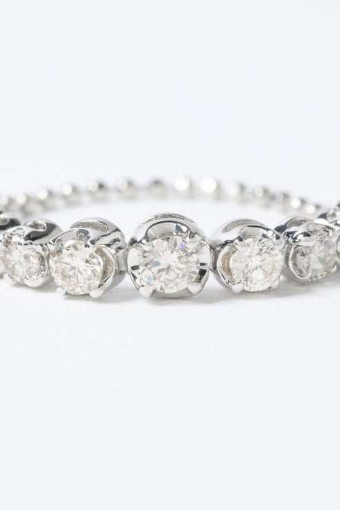 ダイヤモンドフリーサイズチェーンリング 0.50ct