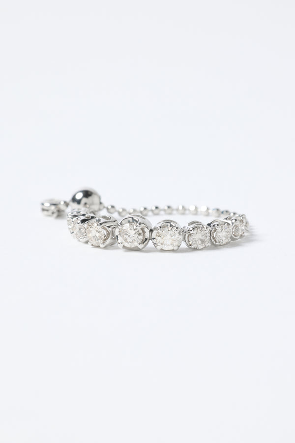 ダイヤモンドフリーサイズチェーンリング 0.50ct