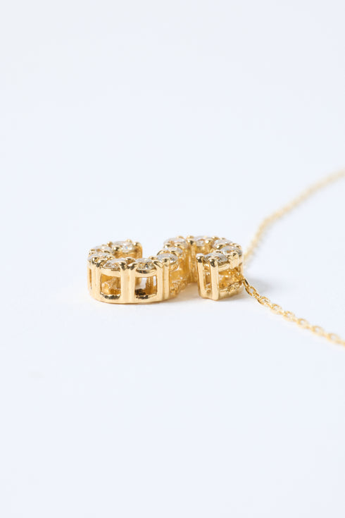 ダイヤモンドイニシャルネックレス 0.20ct