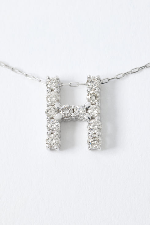 ダイヤモンドイニシャルネックレス 0.20ct