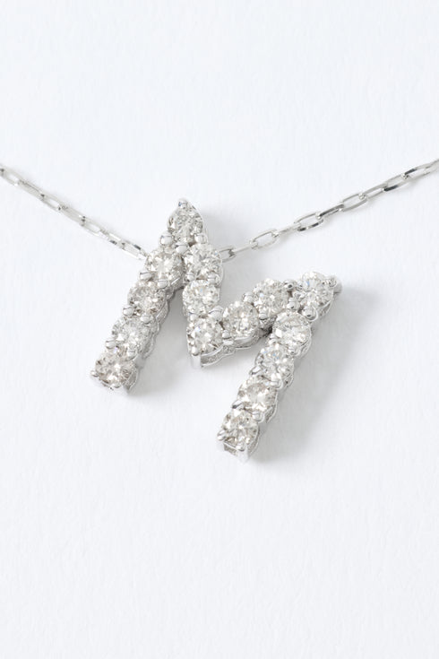 ダイヤモンドイニシャルネックレス 0.20ct