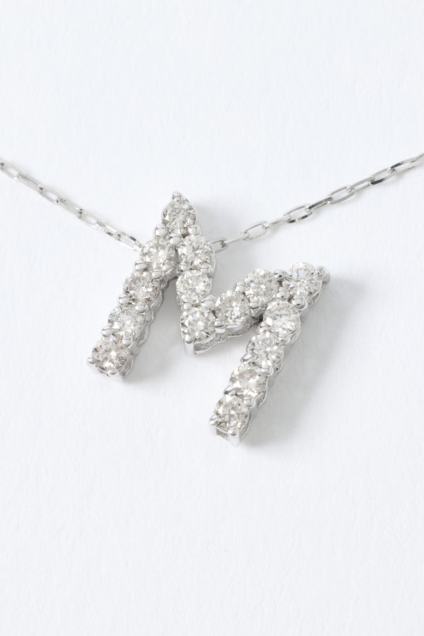 ダイヤモンドイニシャルネックレス 0.20ct