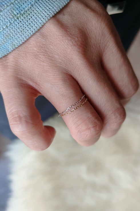 0.28角アズキチェーンリング