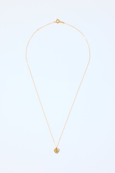 イニシャルハートネックレス 0.01ct
