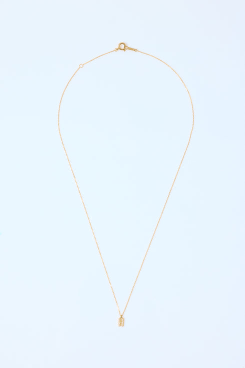 イニシャルネックレス 0.03ct