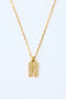 イニシャルネックレス 0.03ct