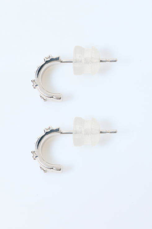 ダイヤモンドハーフフープピアス 0.08ct