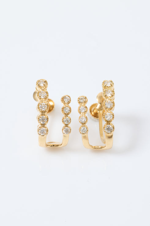 ダイヤモンドツインピアス/イヤリング 0.20ct