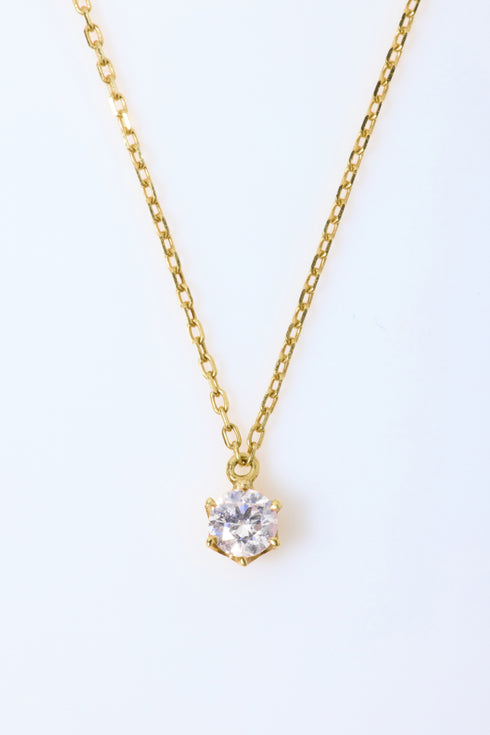 ソリティアネックレス 0.06ct