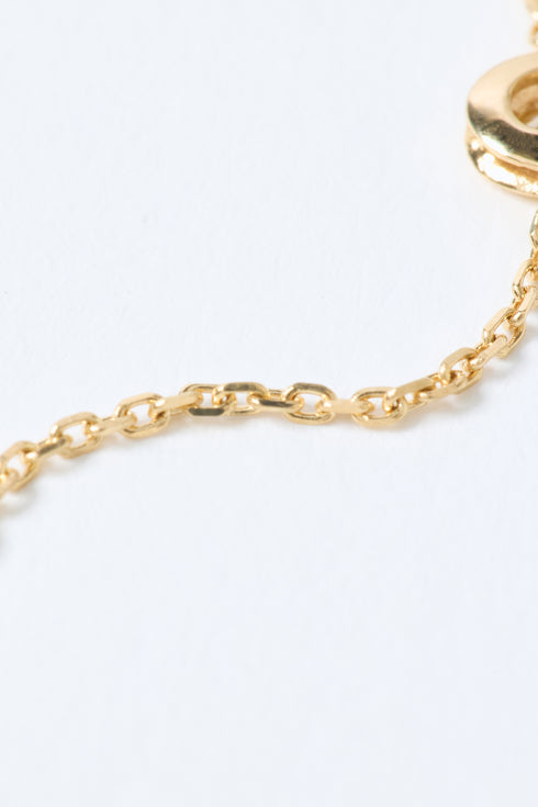 ダイヤモンドステーションブレスレット 0.12ct