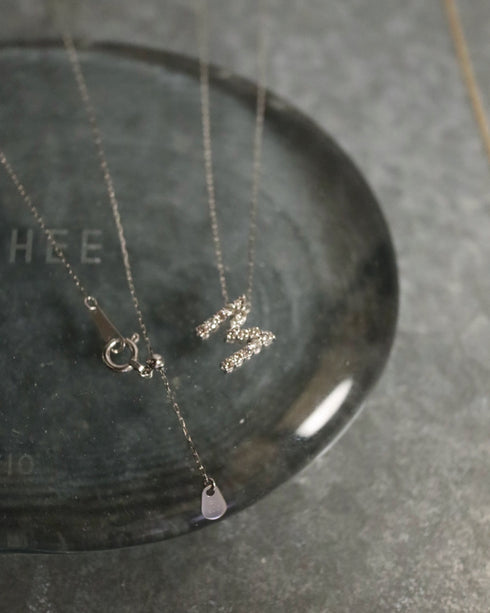 ダイヤモンドイニシャルネックレス 0.20ct