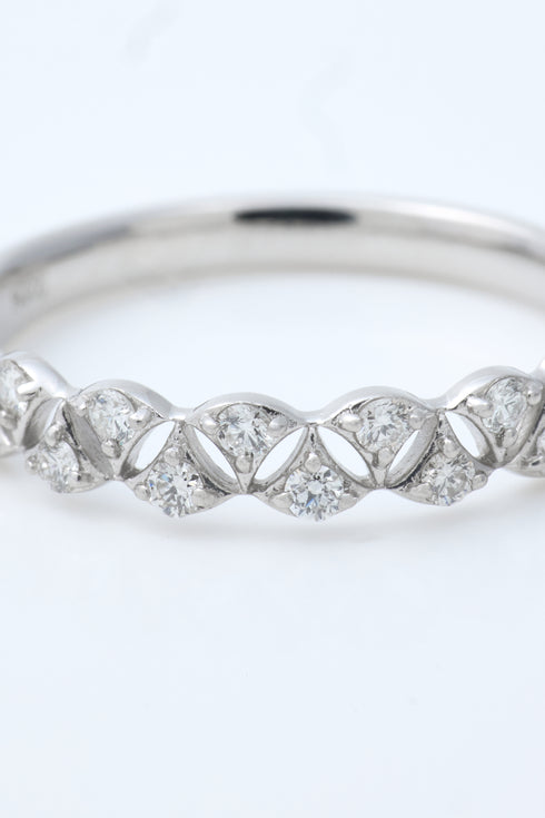 ダイヤモンドレースブルームリング 0.22ct