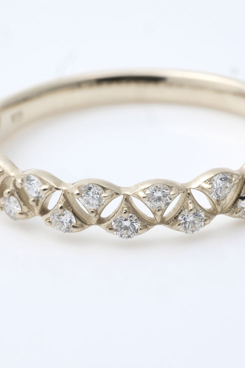 ダイヤモンドレースブルームリング 0.22ct