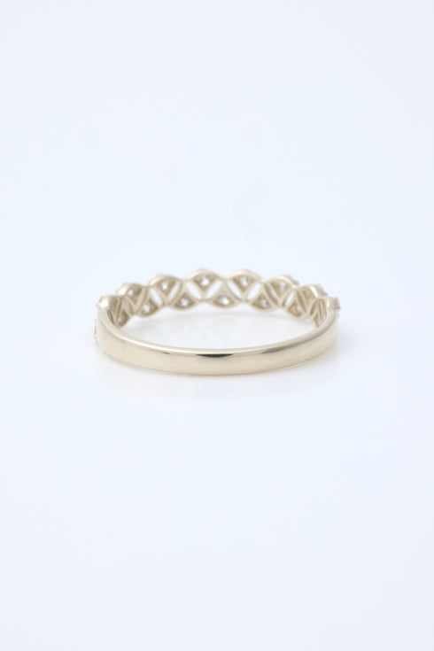 ダイヤモンドレースブルームリング 0.22ct