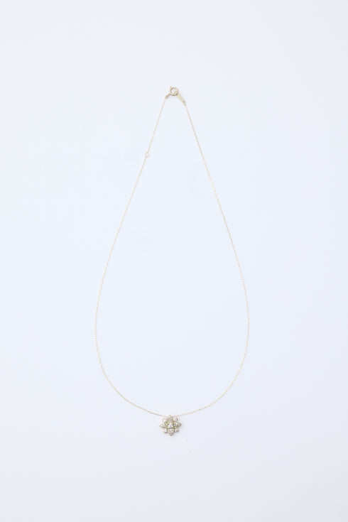 ダイヤモンドブリリアントフラワーネックレス 0.23ct