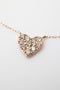 ダイヤモンドシマーリングハートネックレス 0.22ct