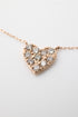 ダイヤモンドシマーリングハートネックレス 0.22ct