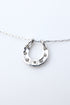 ダイヤモンドホースシューネックレス 0.10ct