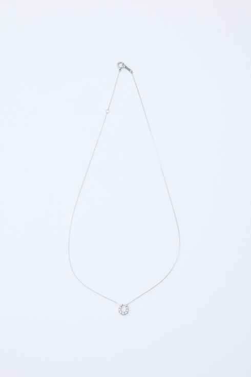 ダイヤモンドホースシューネックレス 0.10ct