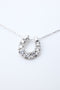 ダイヤモンドホースシューネックレス 0.10ct
