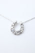 ダイヤモンドホースシューネックレス 0.10ct