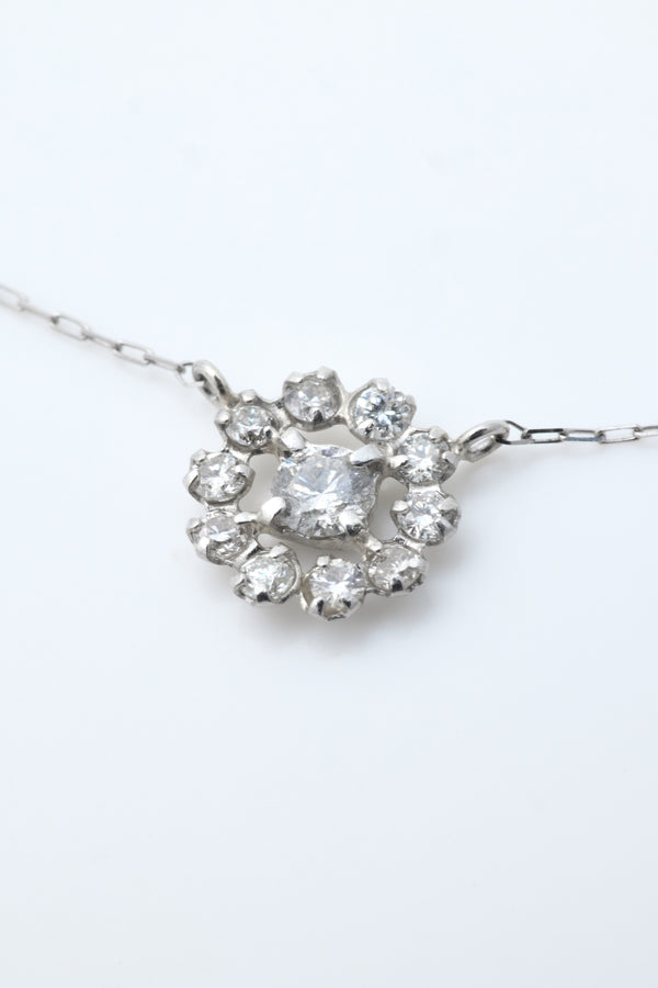 ダイヤモンドフラワーネックレス 0.20ct