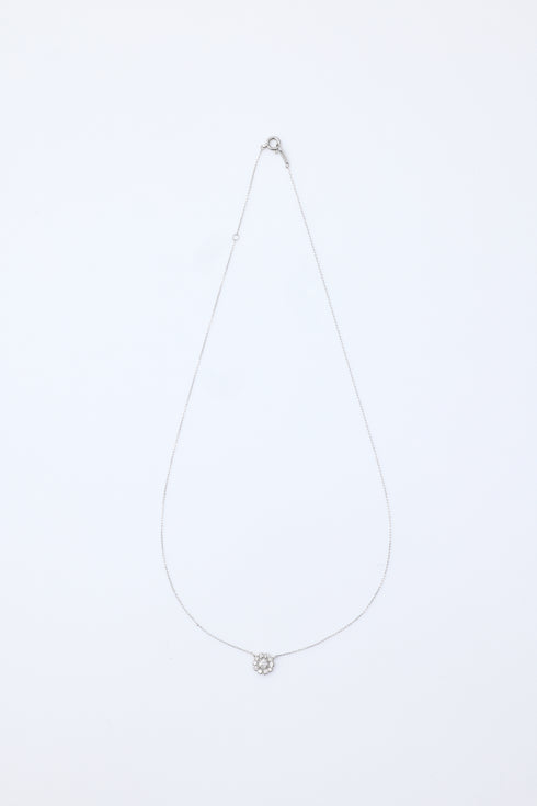 ダイヤモンドフラワーネックレス 0.20ct