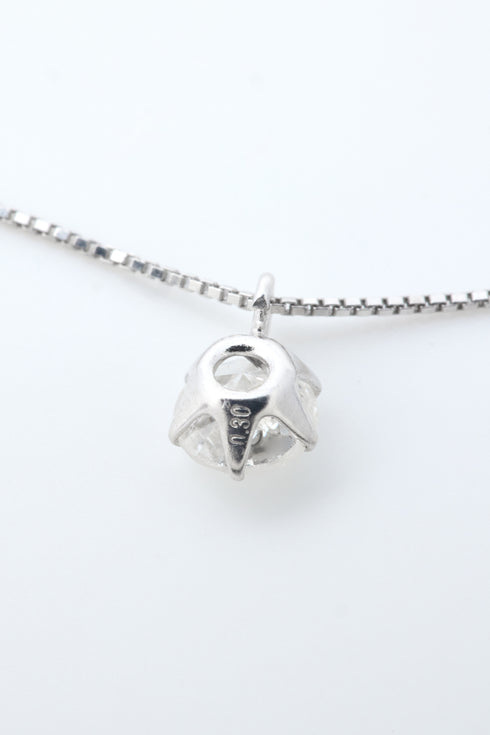 ダイヤモンドブリリアントドロップネックレス 0.30ct