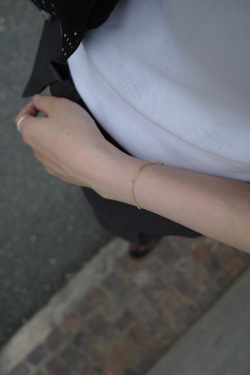 コンビネーションチェーンブレスレット