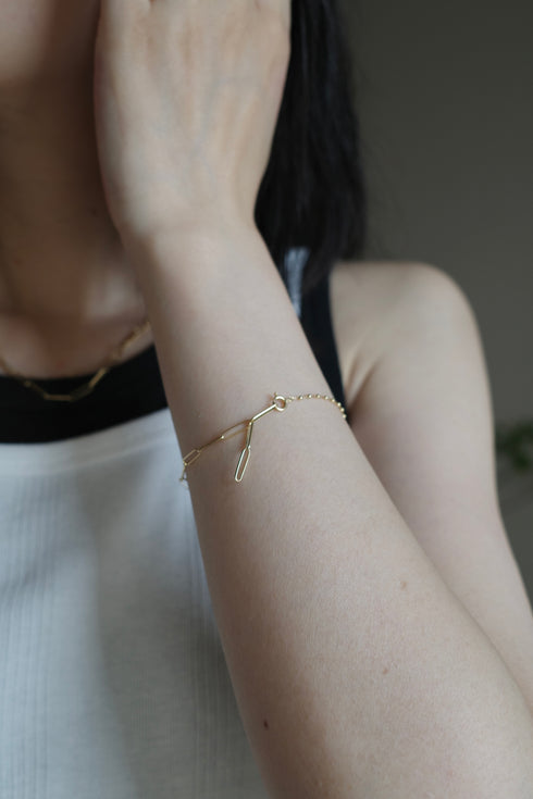 コンビネーションチェーンブレスレット