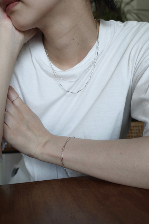 コンビネーションチェーンブレスレット