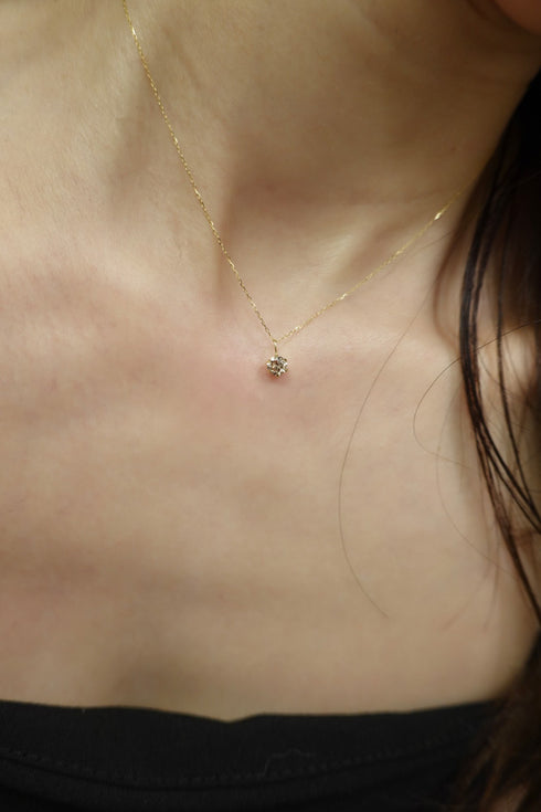 K18 ブラウンダイヤモンドネックレス 0.30ct