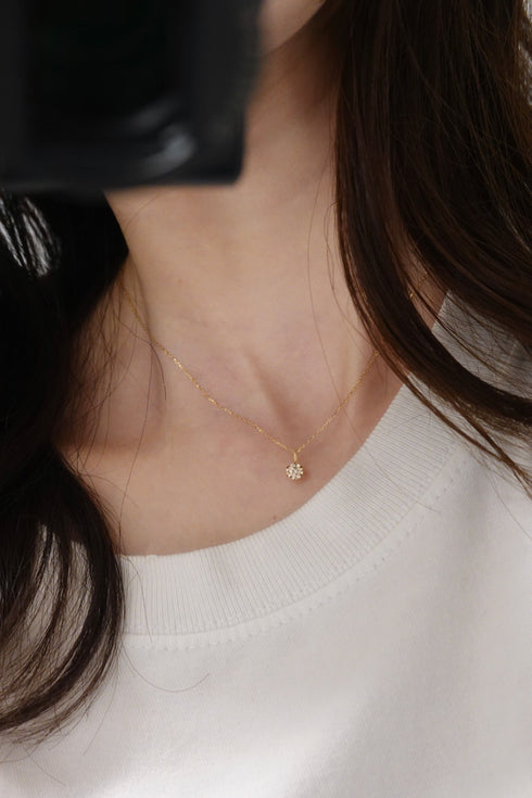 K18 ブラウンダイヤモンドネックレス 0.30ct