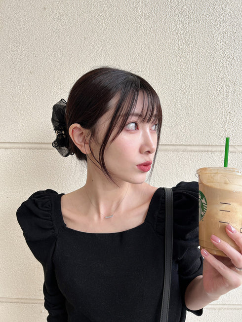 ダイヤモンドカーブバーネックレス 0.15ct