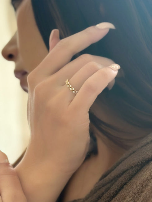 ダイヤモンドレースブルームリング 0.22ct