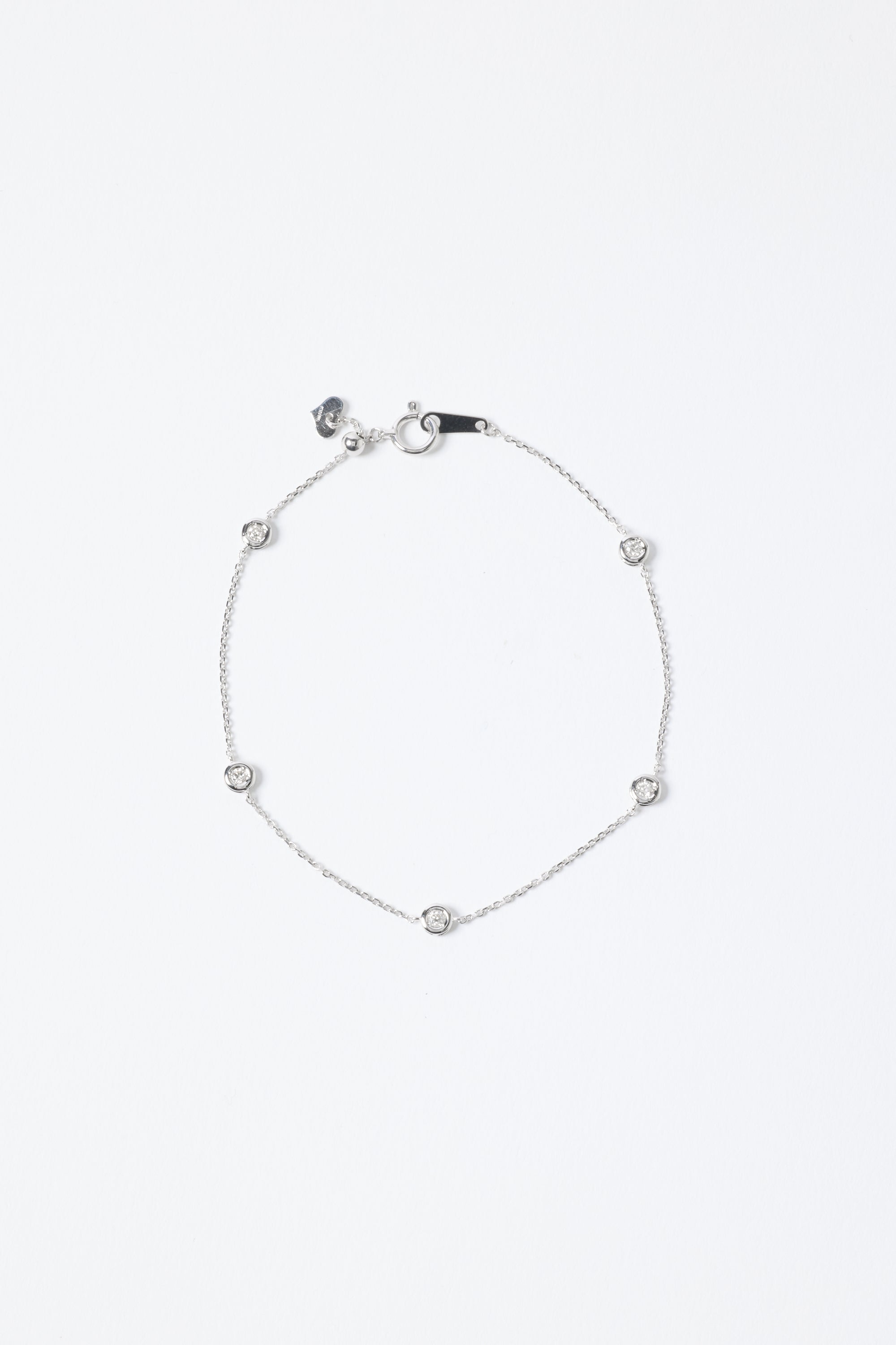 K18PG total0.30ct ダイヤモンド ステーションブレスレット K18PG total0.30ct ダイヤモンド ステーションブレスレットΩ